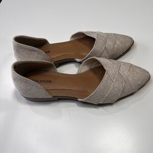 Maurices Shelby D'Orsay Flat Neutral Slip On Summer Shoe Women's Size 7,5 NEW